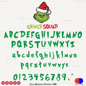 Grinch Font Svg Grinch Typography SVG PNG EPS DXF AI - Arts Vector