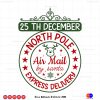 Polar Express 25th December north pole SVG PNG DXF High-Quality Files Download, ideal for craft, sublimation, or print. For Cricut Silhouette and more.