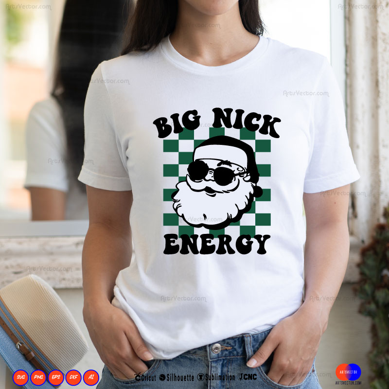 Big Nick Energy Santa SVG PNG EPS DXF AI