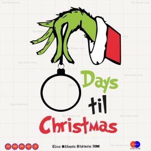 Grinch Christmas Countdown SVG PNG EPS DXF AI - Arts Vector