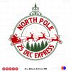 Polar Express North pole 25 dec express SVG PNG DXF High-Quality Files Download, ideal for craft, sublimation, or print. For Cricut Silhouette and more.