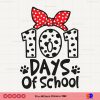 101 Days Of School Dalmatian bandana SVG PNG DXF High-Quality Files Download, ideal for craft, sublimation, or print. For Cricut Design Space Silhouette and more.