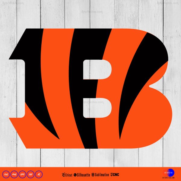 Cincinnati Bengals B SVG PNG EPS DXF AI - Arts Vector