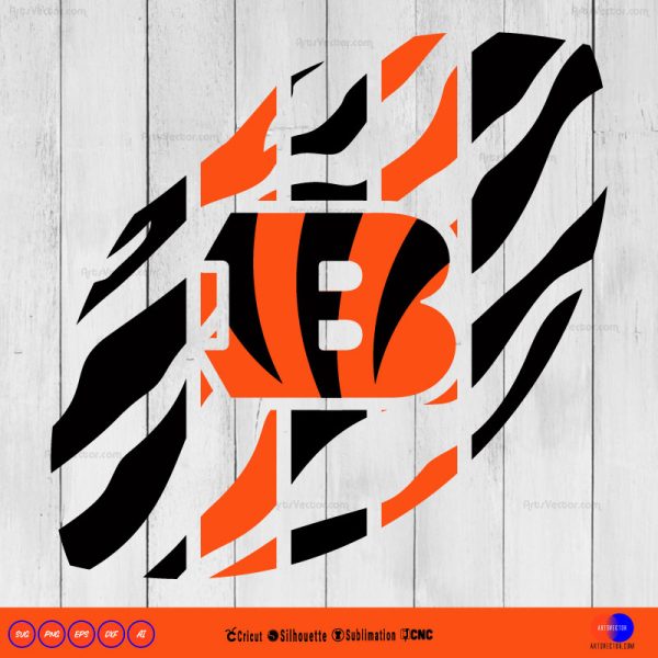 Cincinnati Bengals NFL B SVG PNG EPS DXF AI - Arts Vector