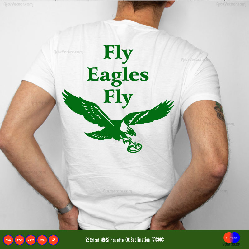 Fly Eagles Fly Philadelphia Eagles SVG PNG EPS DXF AI