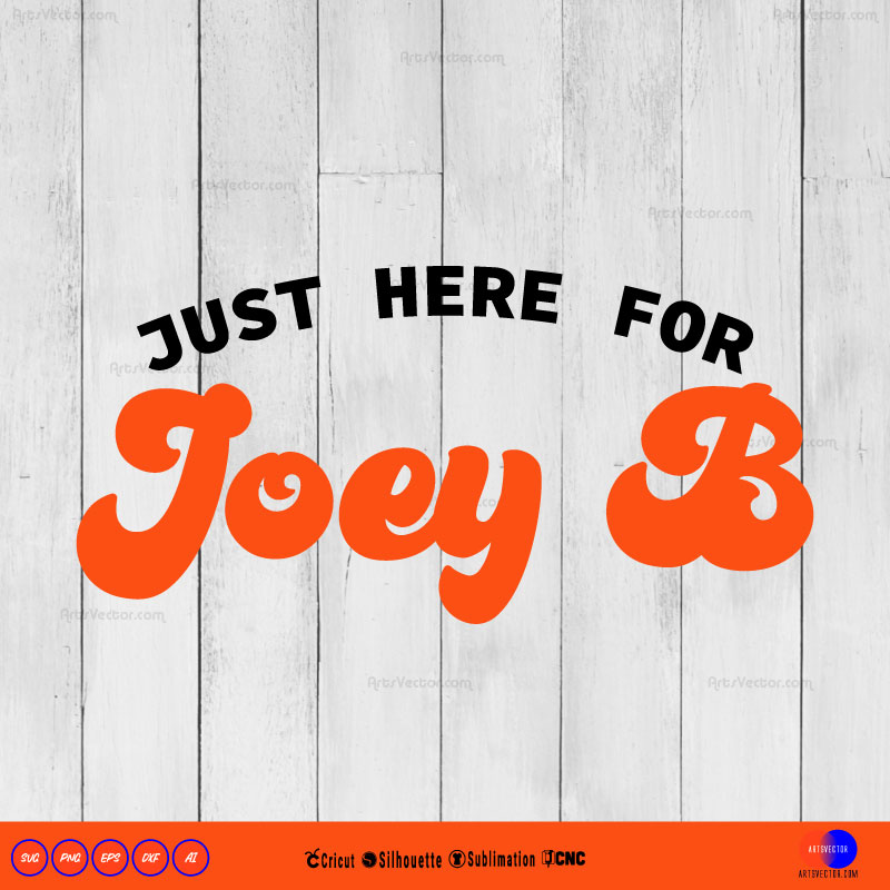 Just Here for Joey Burrow SVG PNG DXF High-Quality Files Download, ideal for craft, sublimation, or print. For Cricut Design Space Silhouette and more.