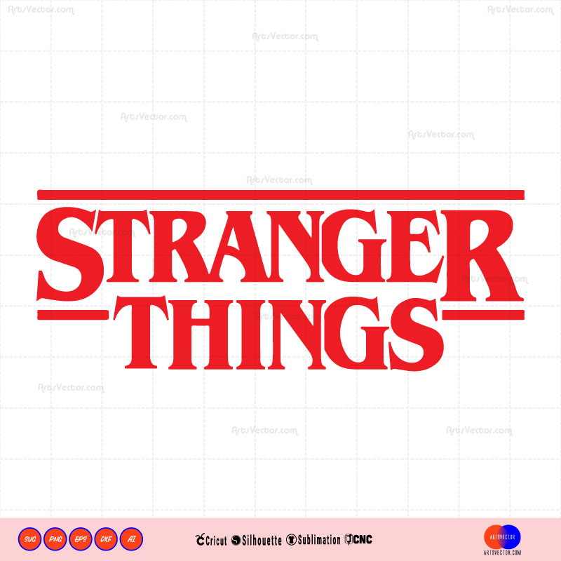 Stranger Things SVG PNG EPS DXF AI