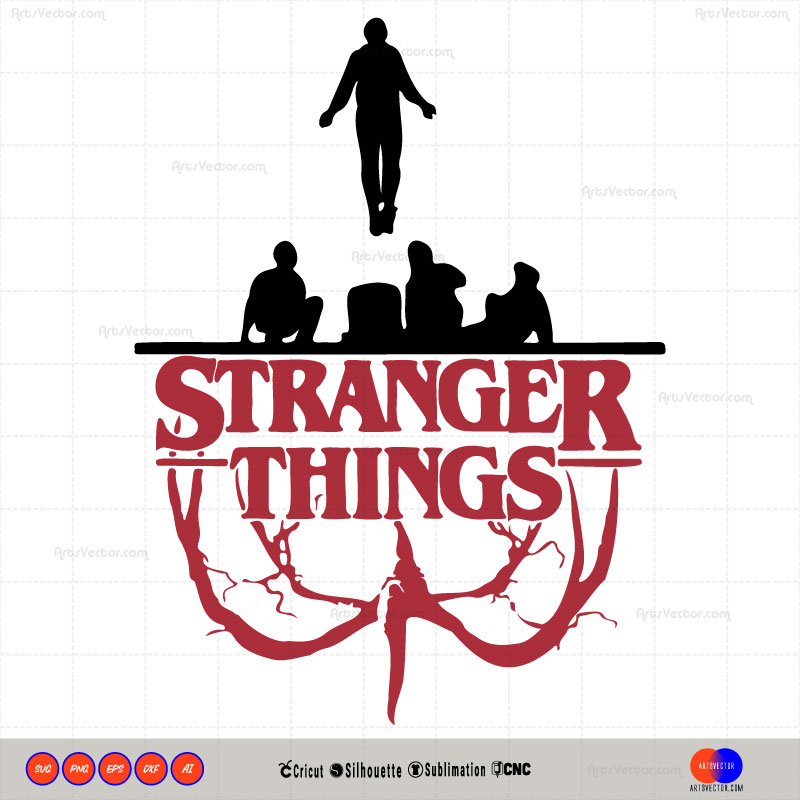 Stranger Things 2023 SVG PNG EPS DXF AI