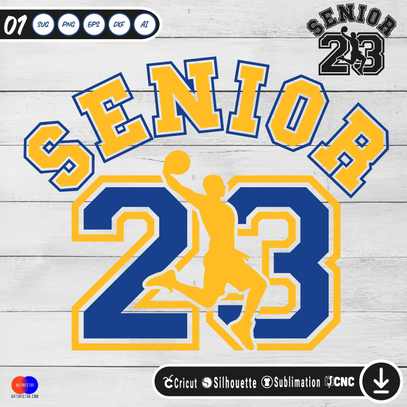 Air senior 23 Basketball senior 2023 SVG PNG EPS DXF AI