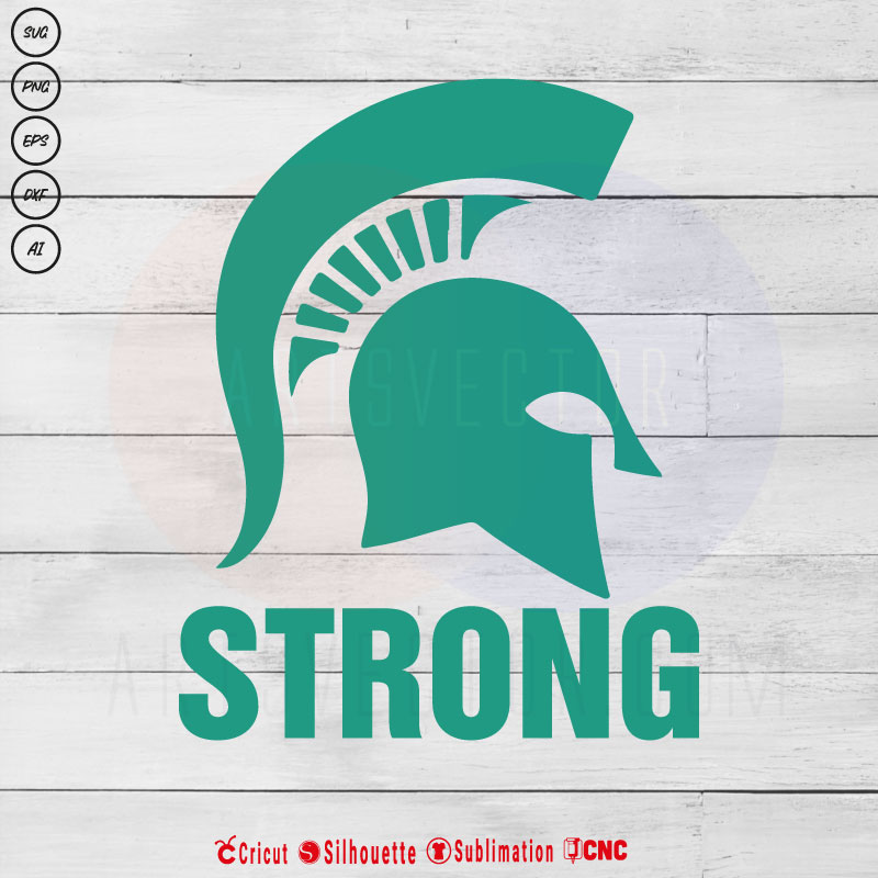 Green Spartan Strong SVG PNG EPS DXF AI