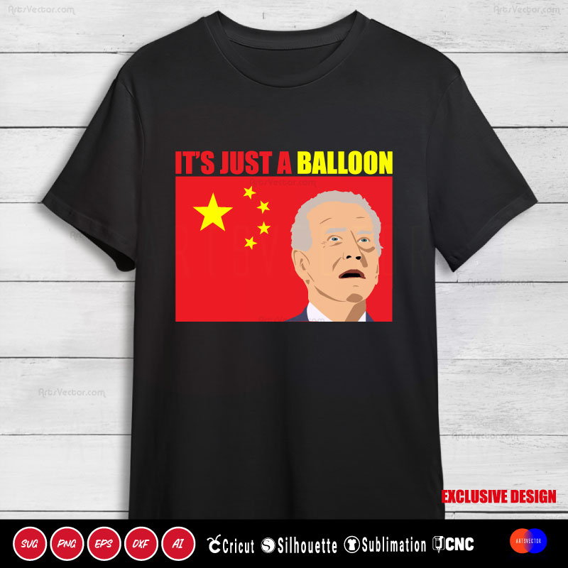 Chinese Spy Balloon biden SVG PNG EPS DXF AI