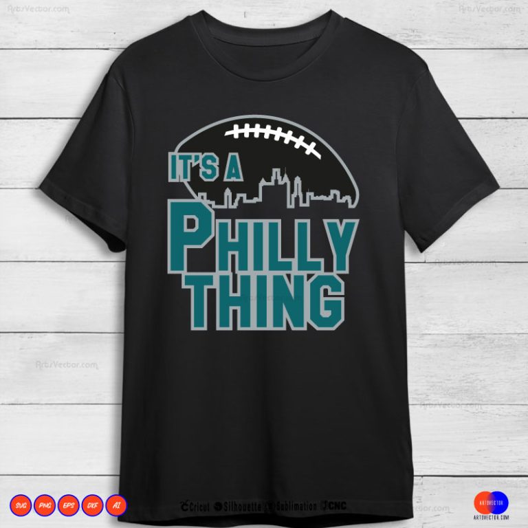 "It's A Philly Thing" Cuffed Knit Beanie - Embroidered Pom Hat For Philadelphia Fans