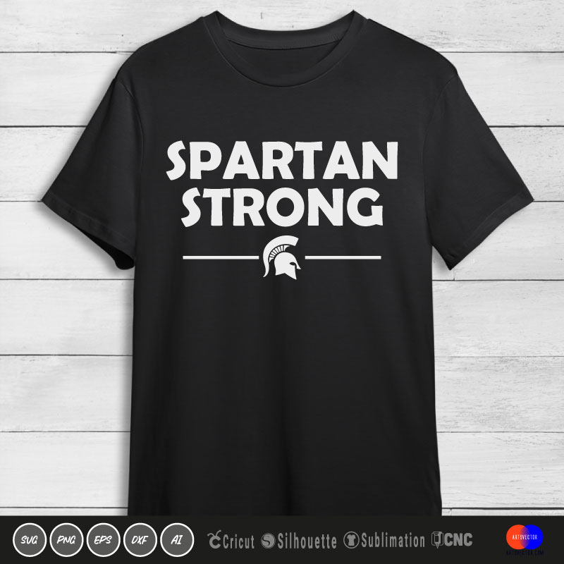 Spartan Strong T Shirt SVG PNG EPS DXF AI