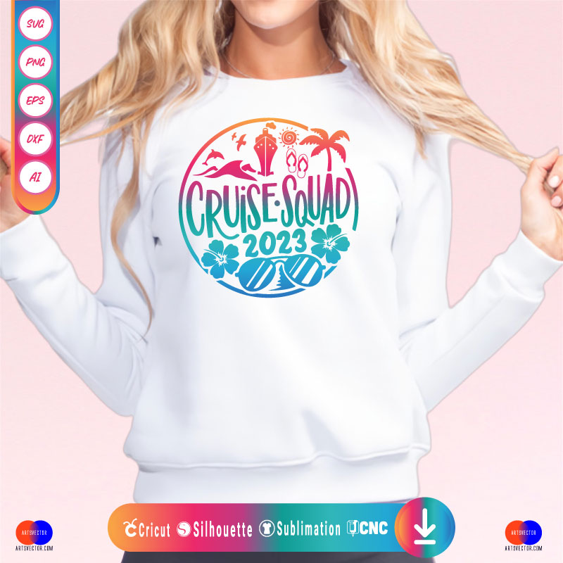 Cruise Squad 2023 SVG PNG EPS DXF AI