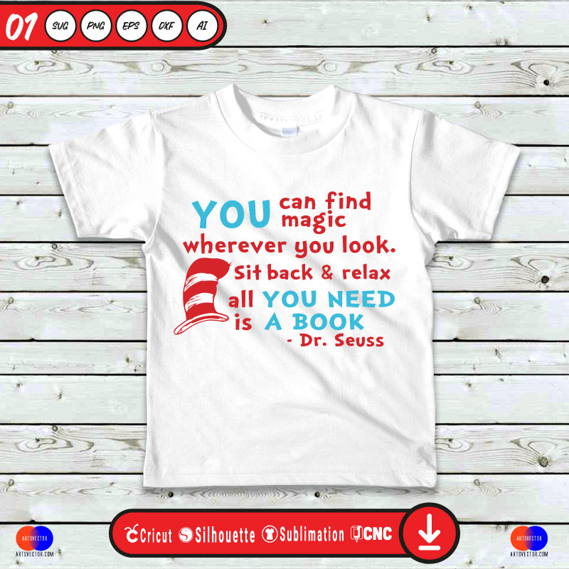 You can find magic Dr Seuss SVG PNG EPS DXF AI