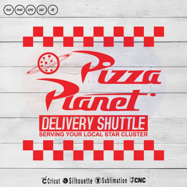 Delivery Shuttle Pizza SVG PNG EPS DXF AI Arts Vector
