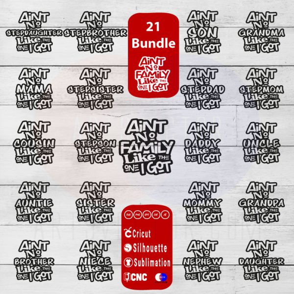 Ain't No Family Like The One I Got Graphic SVG PNG EPS DXF AI - Arts Vector