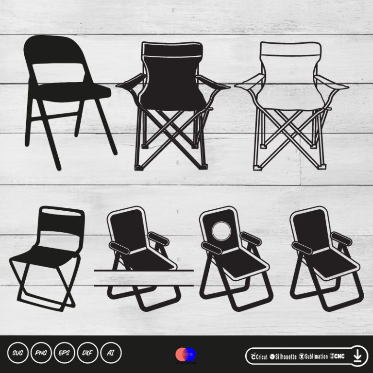 Folding Chair SVG PNG EPS DXF AI - Arts Vector