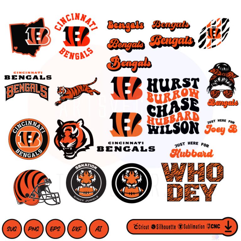 Who Dey Cincinnati Bengals SVG PNG EPS DXF AI - Arts Vector