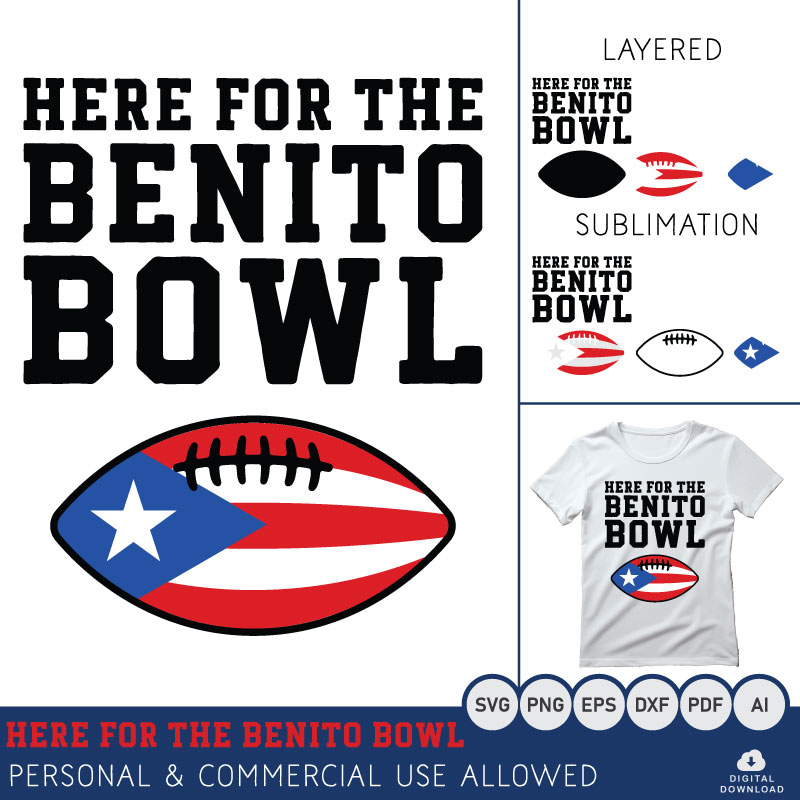 Here for the Benito Bowl SVG Cricut PNG Sublimation & EPS DXF PDF Vector